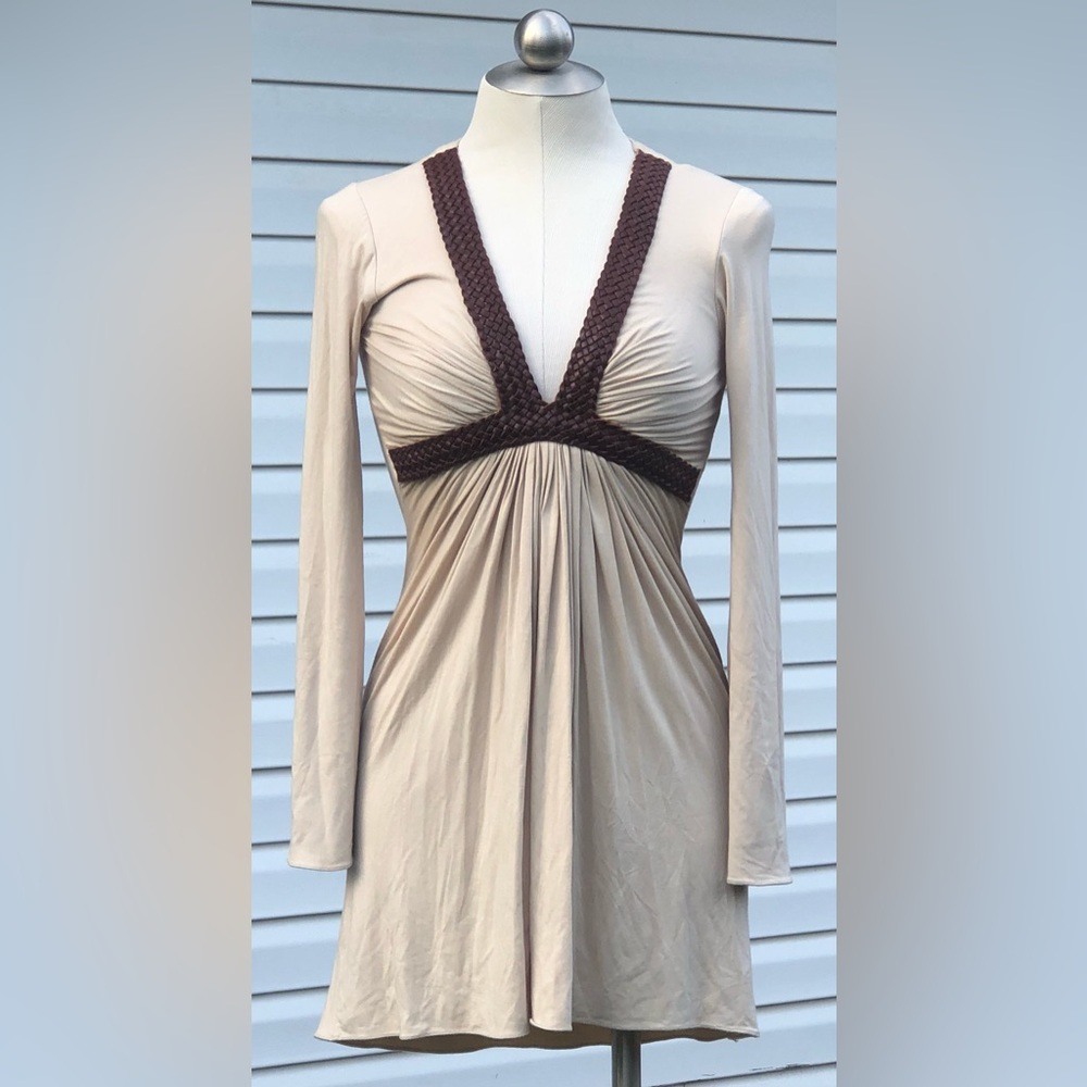 Sky Brand - Brown & Beige Top Tunic Y2K
